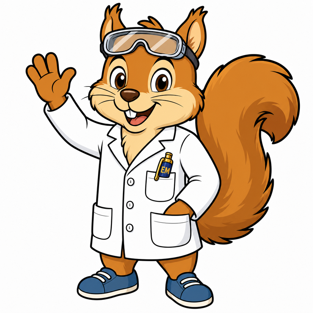 Zylo the squirrel — your friendly learning companion!